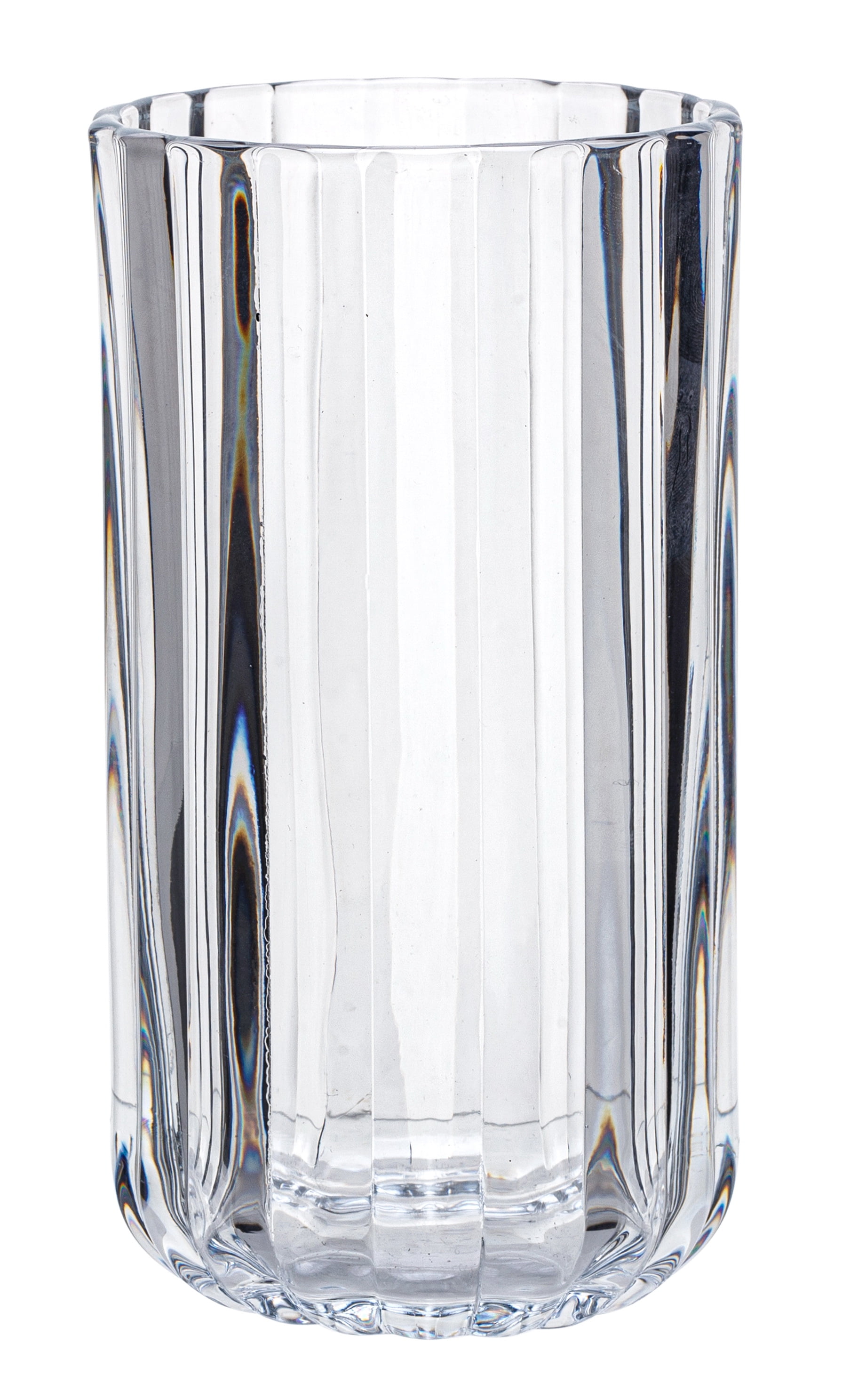 Better Homes & Gardens Clear Glass Fluted Tumbler Glass 14oz 