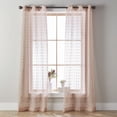 Better Homes & Gardens Clipped Pom Pom Window Curtain Panel, Set of 2