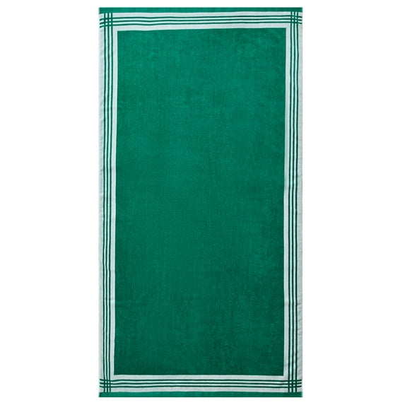 Better Homes & Gardens Coastal Resort Green Cotton-Blend Beach Towel