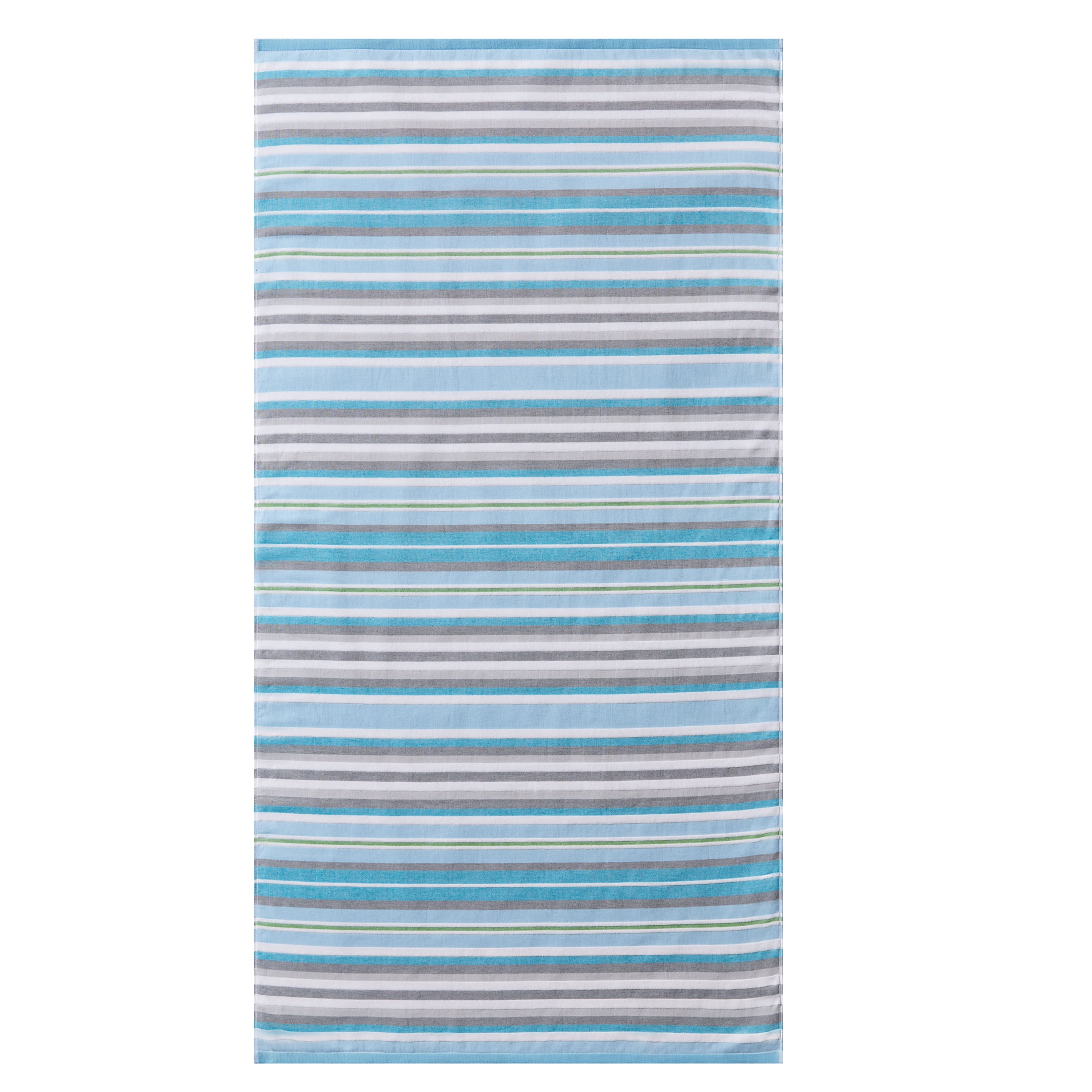 Better Homes & Gardens Coastal Tropez Striped Blue & Gray Cotton-Blend Beach Towel