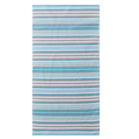 Better Homes & Gardens Coastal Tropez Striped Blue & Gray Cotton-Blend Beach Towel