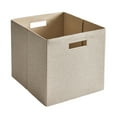 thumbnail image 1 of Better Homes & Gardens Collapsible Fabric Cube Storage Bin, Toasted Almond Textured, 1 of 7