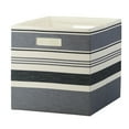 thumbnail interactive-video image 1 of Better Homes & Gardens Collapsible Fabric Cube Storage Bin, Black Stripe, 1 of 8