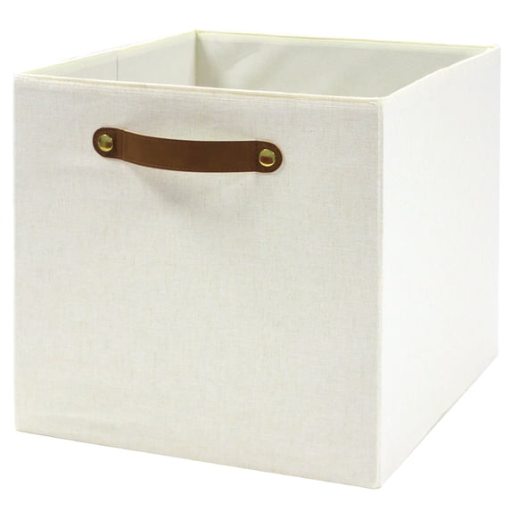 Better Homes & Gardens Collapsible Fabric Cube Storage Bin, Vanilla