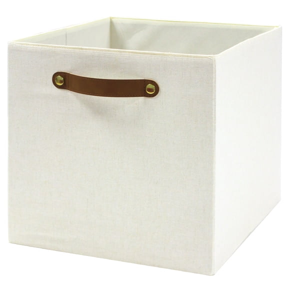Better Homes & Gardens Collapsible Fabric Cube Storage Bin, Vanilla