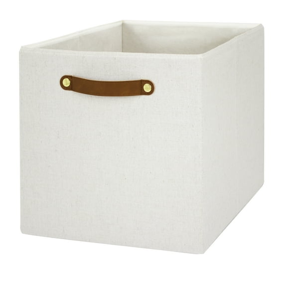Better Homes & Gardens Collapsible Fabric Cube Storage Bin, Vanilla