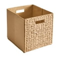 thumbnail interactive-video image 1 of Better Homes & Gardens Collapsible Woven Cube Storage Bin, Water Hyacinth, 1 of 8