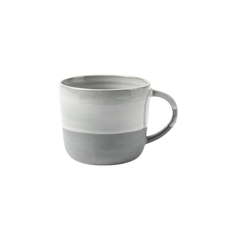 Better Homes & Gardens-Collins Grey Stoneware Round Mug, 15 oz