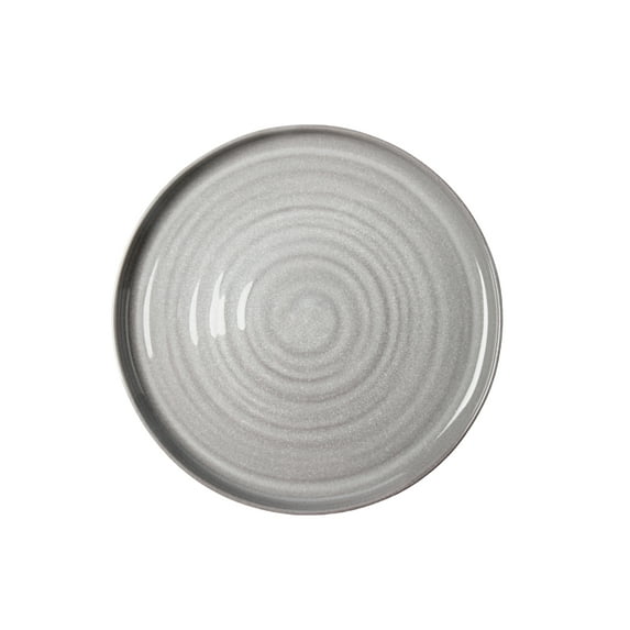 Better Homes & Gardens-Collins Grey Stoneware Round Salad Plate