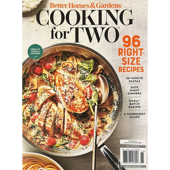 Better Homes & Gardens, Cooking For Two Magazine Issue 65