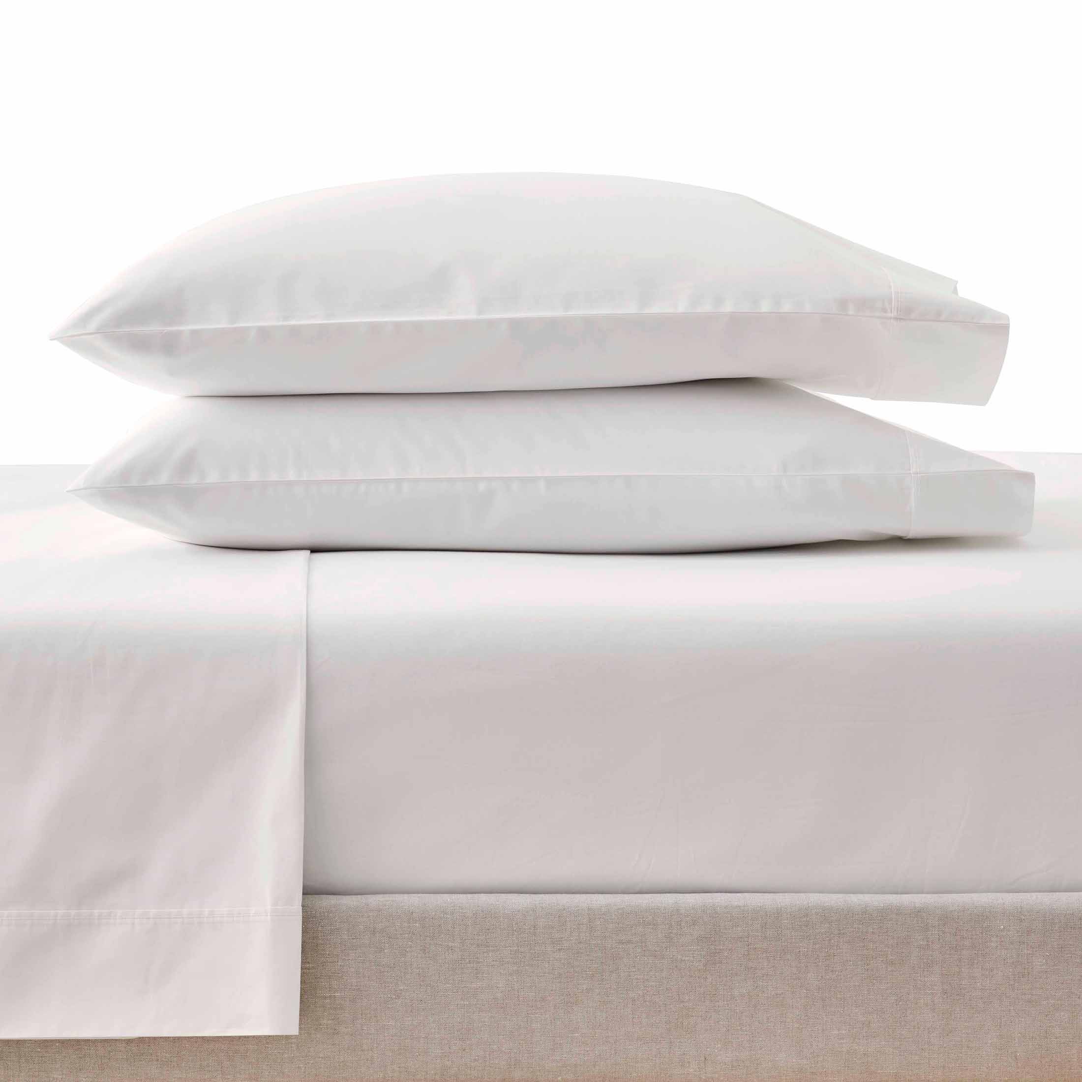 Better Homes & Gardens Cool & Crisp 4-Piece 300 Thread Count Arctic White Cotton Percale Sheet Set, Full - image 1 of 9