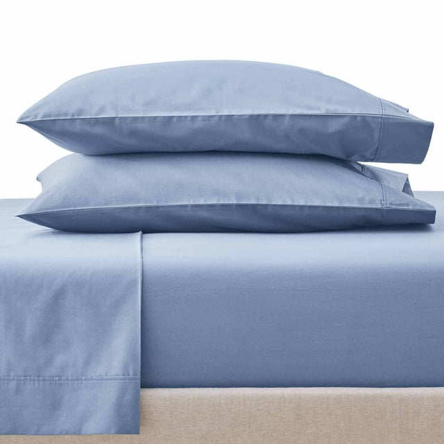 Better Homes & Gardens Cool & Crisp 4Piece 300 Thread Count Blue Water