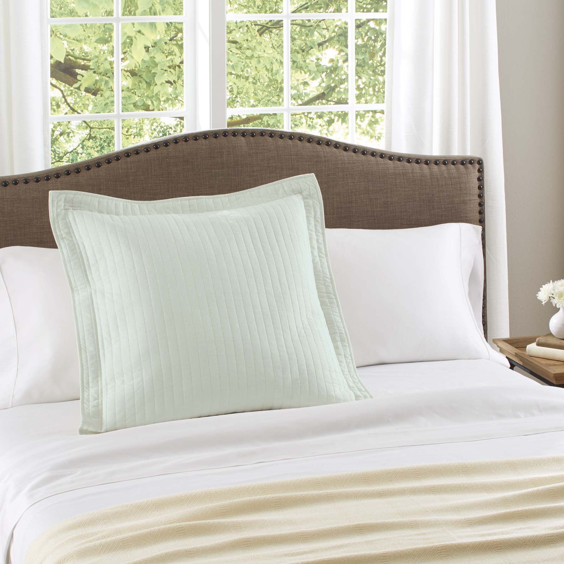 Better Homes Gardens Cotton Arctic White Euro Sham Walmart
