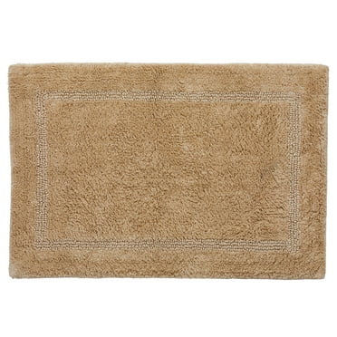 (2 pack) Better Homes & Gardens Cotton Reversible Bath Rug, Almond Biscuit, 17" x 24"