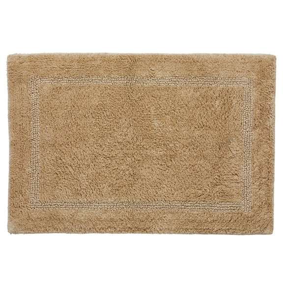 Better Homes & Gardens Cotton Reversible Bath Rug, Almond Biscuit, 17" x 24"