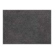 Better Homes & Gardens Cotton Reversible Bath Rug, Grey Flannel, 17" x 24"