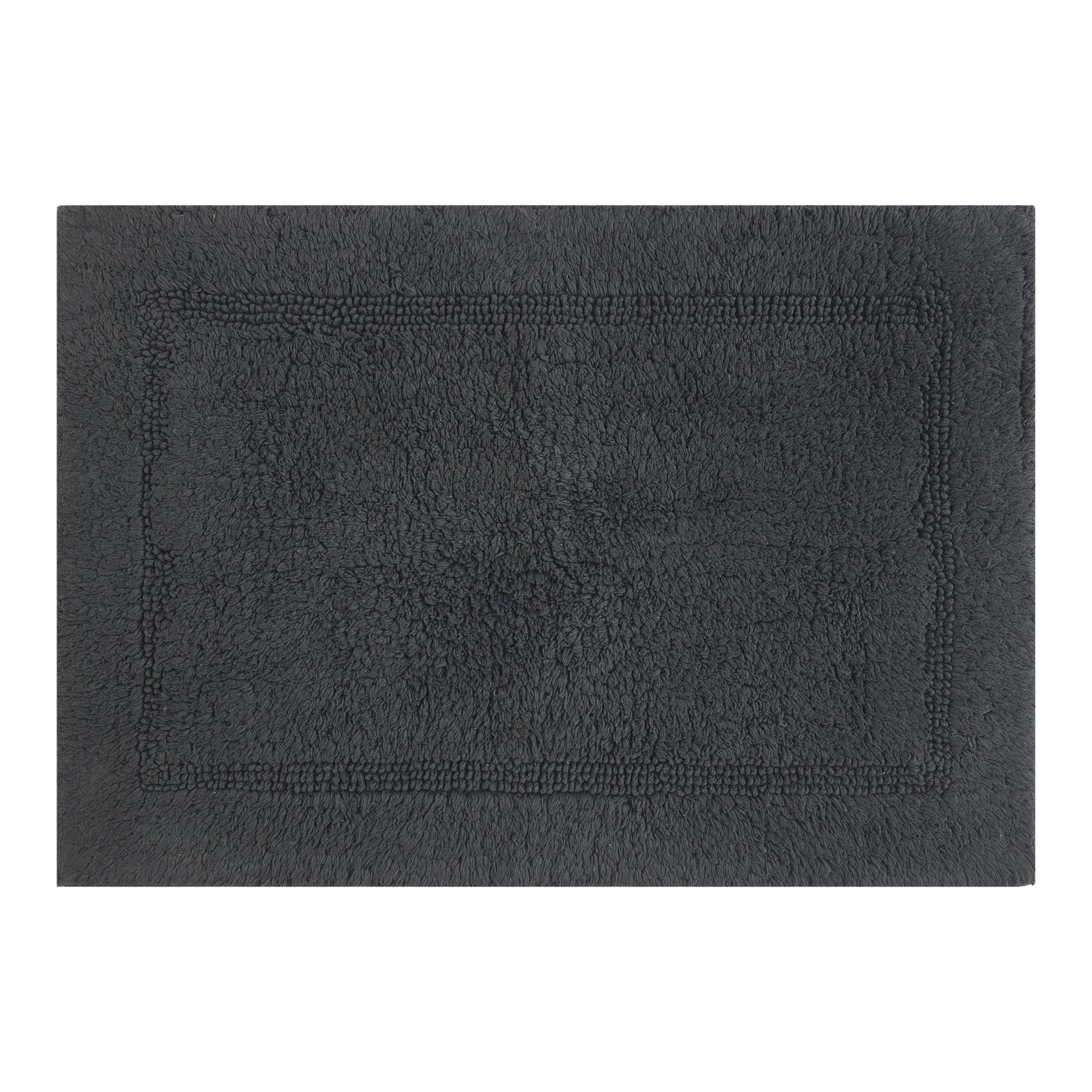 Better Homes & Gardens Cotton Reversible Bath Rug, Grey Shadow, 17" x 24"