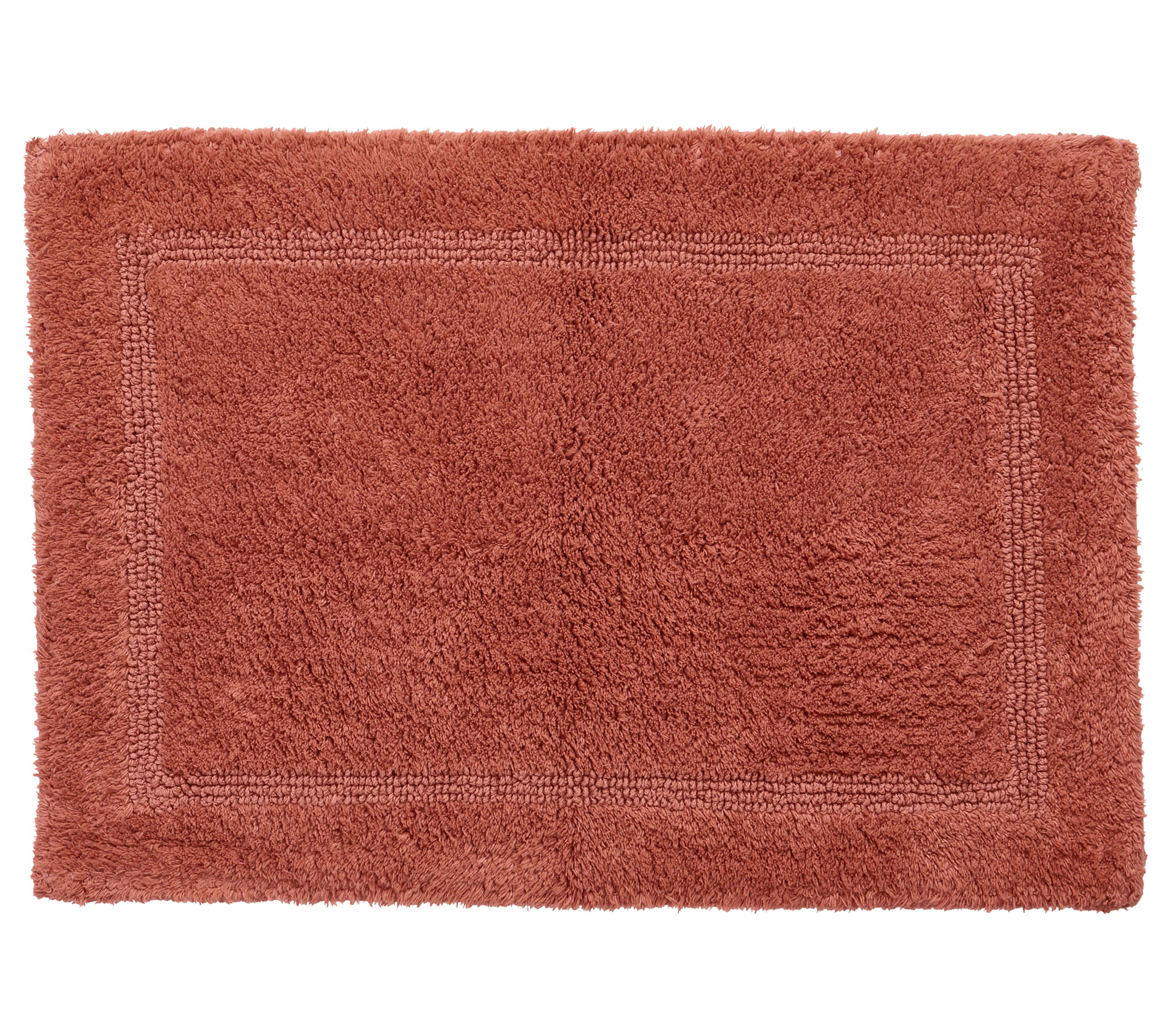 Better Homes & Gardens Cotton Reversible Bath Rug, Old Rose, 17" x 24"