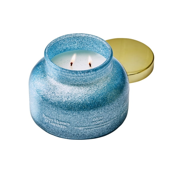 Better Homes & Gardens Cozy Home Scented 2 Wick Glitter 18oz Jar Candle