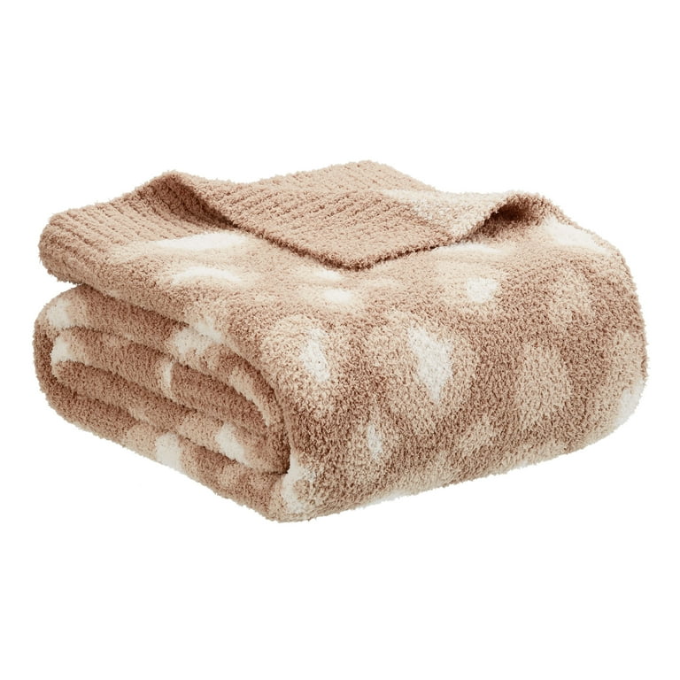 Tan knit blanket sale