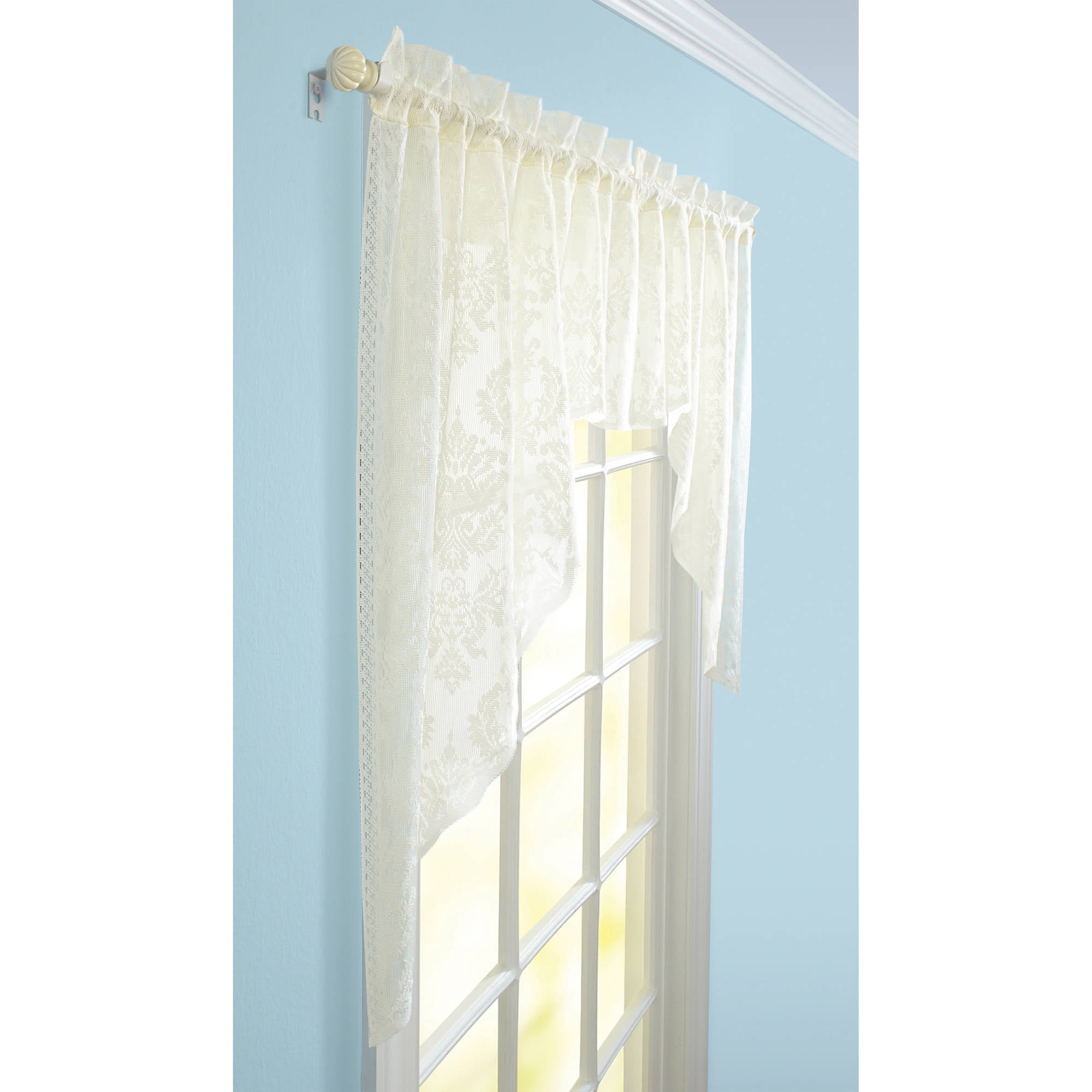 Better Homes & Gardens Cream Lace Valance or Tier Curtain