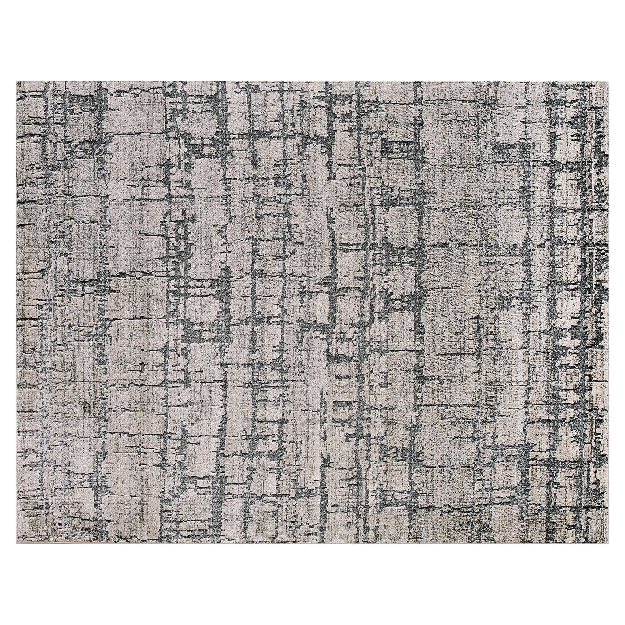 Better Homes & Gardens Crosshatch High Low Grey Crosshatch Area Rug, 8' x 10'
