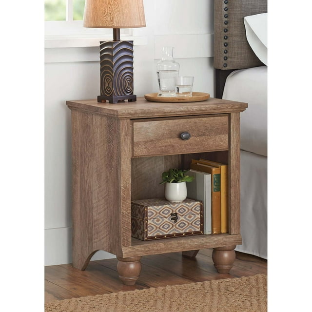 Better Homes & Gardens Crossmill Accent Table, Weathered Finish
