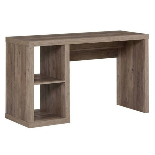 Better Homes & Gardens Cube Storage Office Desk, Rustic Gray