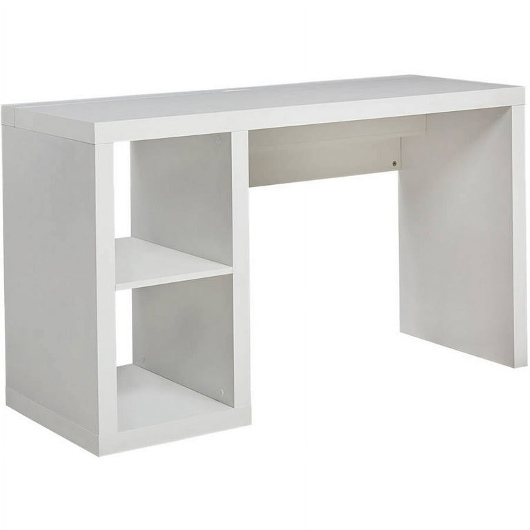 Mainstays 6Cube Storage Computer Desk, White, 41 OFF
