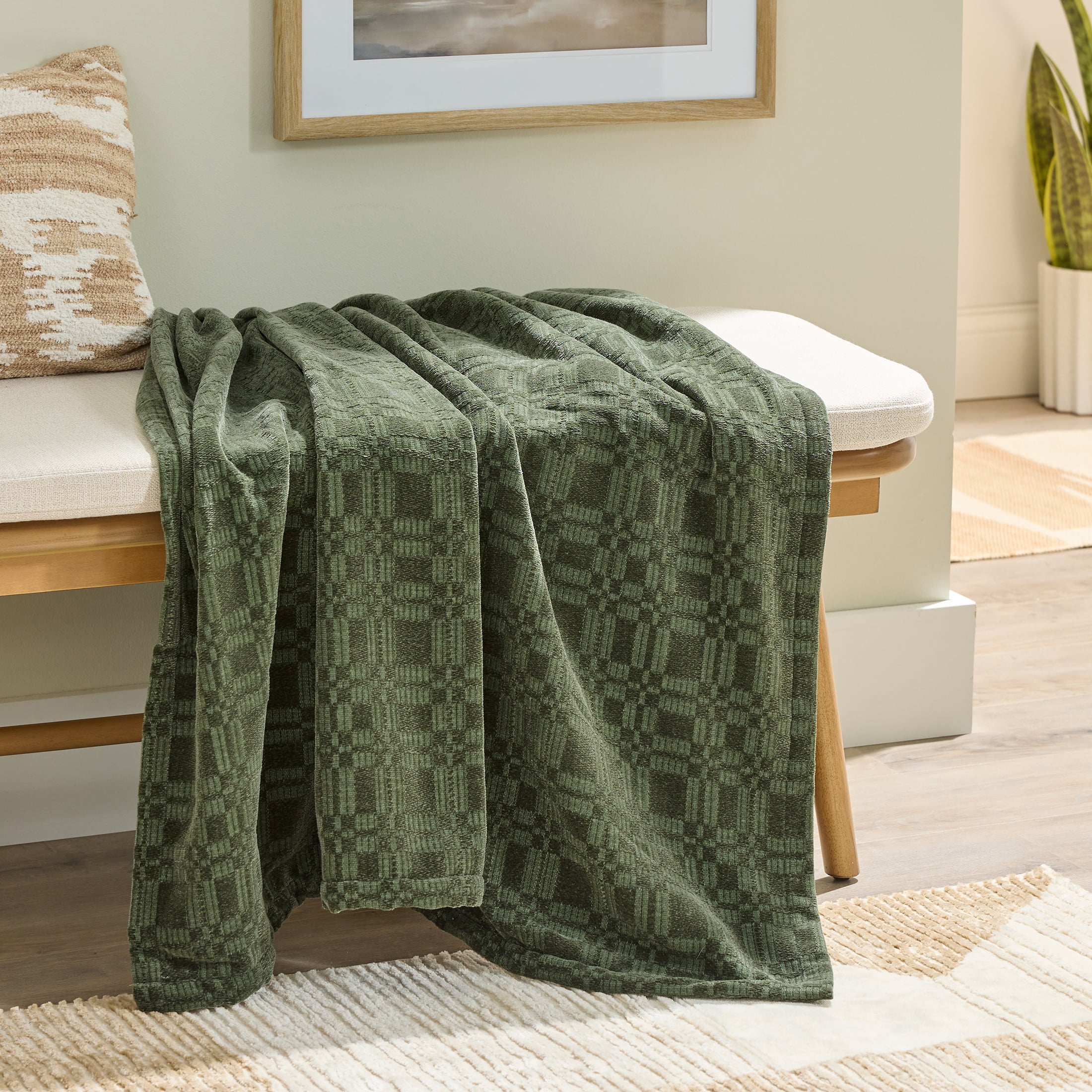 Better Homes & Gardens Cypress Tree Chenille Woven 50x72' Throw