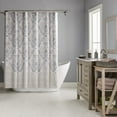 Better Homes & Gardens Damask 17 Piece 72" x 72" Shower Curtain Set