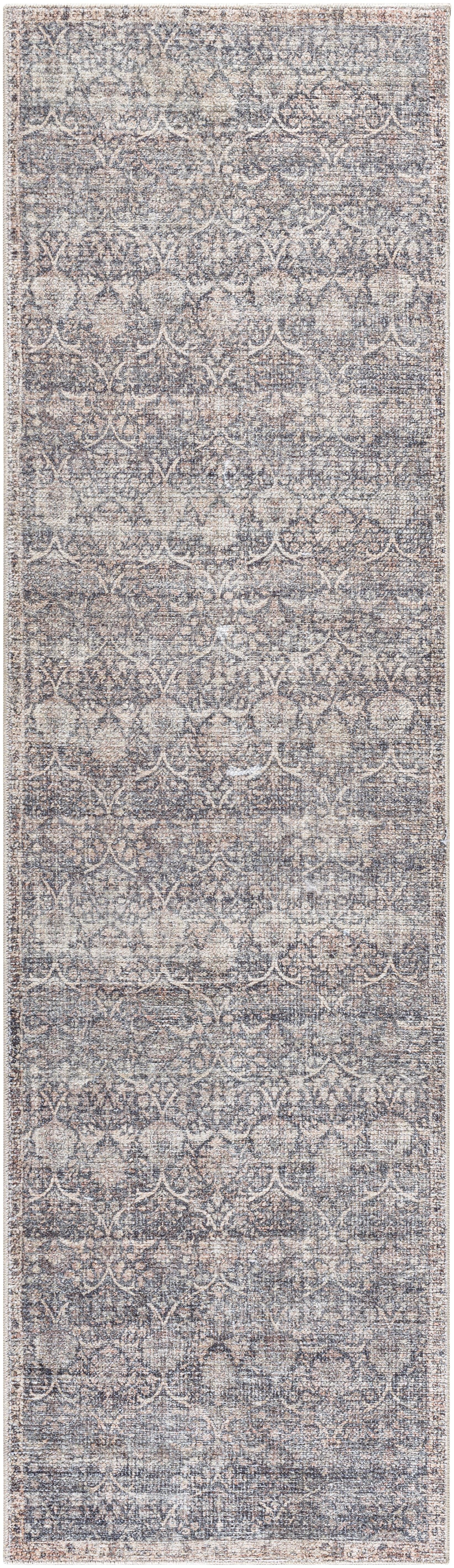 Better Homes & Gardens Damask Modern Runner Rug, 29" x 101"