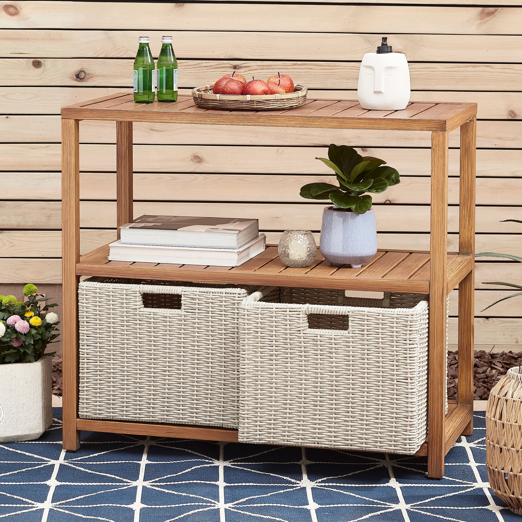 Walmart outdoor console table discount