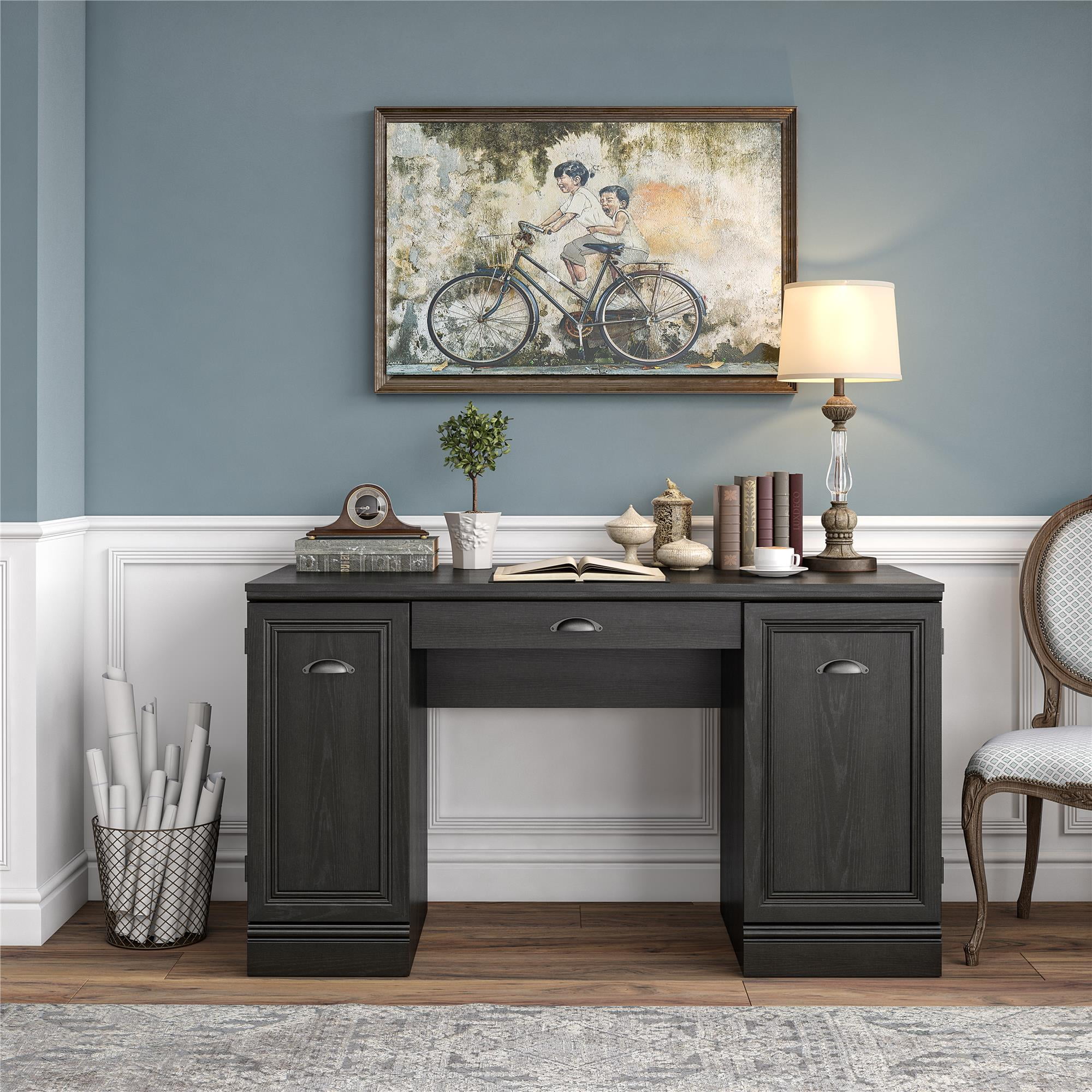 Better homes & gardens dean double on sale pedestal desk
