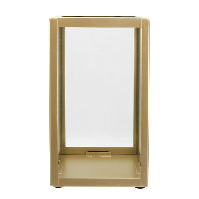 Better Homes & Gardens Decorative Metal Candle Holder Lantern, Gold