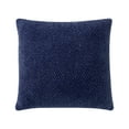 thumbnail image 1 of Better Homes Gardens Decorative Throw Pillow, Chenille Knit, Square, Navy, 20''x20'', 1 Pack, 1 of 2