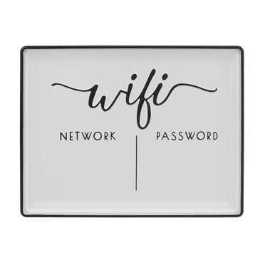 Better Homes & Gardens Decorative Wi-Fi Password Tabletop Sign, White