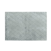 Better Homes & Gardens Diamond Faux Fur Area Rug, Gray, 5 ft x 7 ft