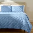 thumbnail image 1 of Better Homes & Gardens Diamond Gauze Quilt, Blue, King, 1 of 5
