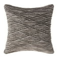 thumbnail image 1 of Better Homes & Gardens Diamond Ruched Faux Fur Pillow, 20'' X 20'', 1 of 4