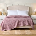 thumbnail image 1 of Better Homes & Gardens Botanical Double Cloth Quilt, Full/Queen, Violet Gem Bedding, 1 of 8
