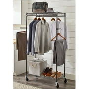 Better Homes & Gardens Double Hanging Garment Rack with Gunmetal Finish