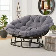Better Homes & Gardens Double Papasan Chair, Charcoal Gray