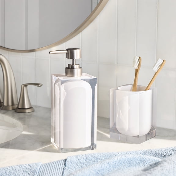 Better Homes & Gardens Double Wall Ceramic Toothbrush Holder for All Ages