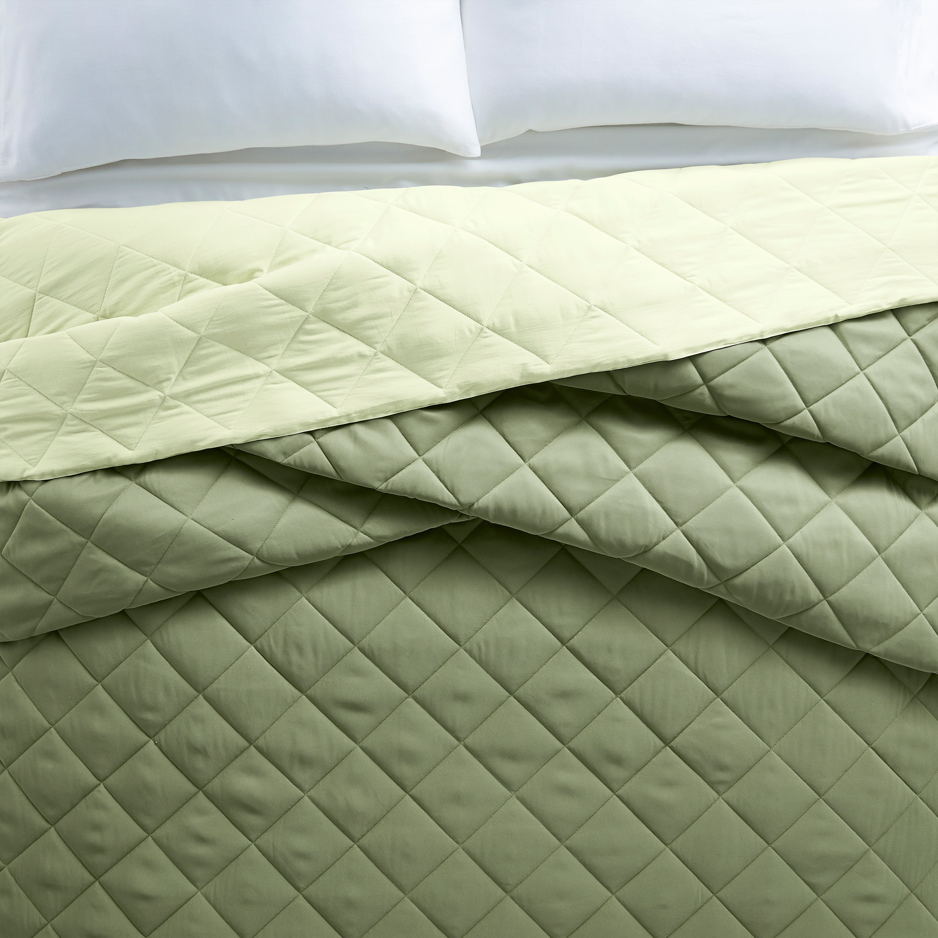 Better Homes & Gardens Down Alternative Comforter, King - Green, Reversible
