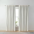 thumbnail image 1 of Better Homes & Gardens Dutch Velvet Solid 100% Blackout Curtain Panel, Off White, 52" W x 108" L, 1 of 5