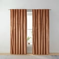 thumbnail image 1 of Better Homes & Gardens Spice Velvet Rod Pocket 100% Blackout Curtain, 52" x 95", 1 of 5