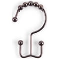 thumbnail image 1 of Better Homes & Gardens Easy Glide Metal Rollerball Double Shower Hooks, Oil Rubbed Bronze, 12 Pieces, 1 of 5
