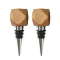 thumbnail image 1 of Better Homes & Gardens Elegant Wine Bottle Stopper Aluminum and Wood, Brown and Silver 3.93", 1 of 9