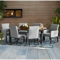 thumbnail image 1 of Better Homes & Gardens Ellington 7-Piece Upholstered Sling Outdoor Dining Set, Gray, 1 of 9